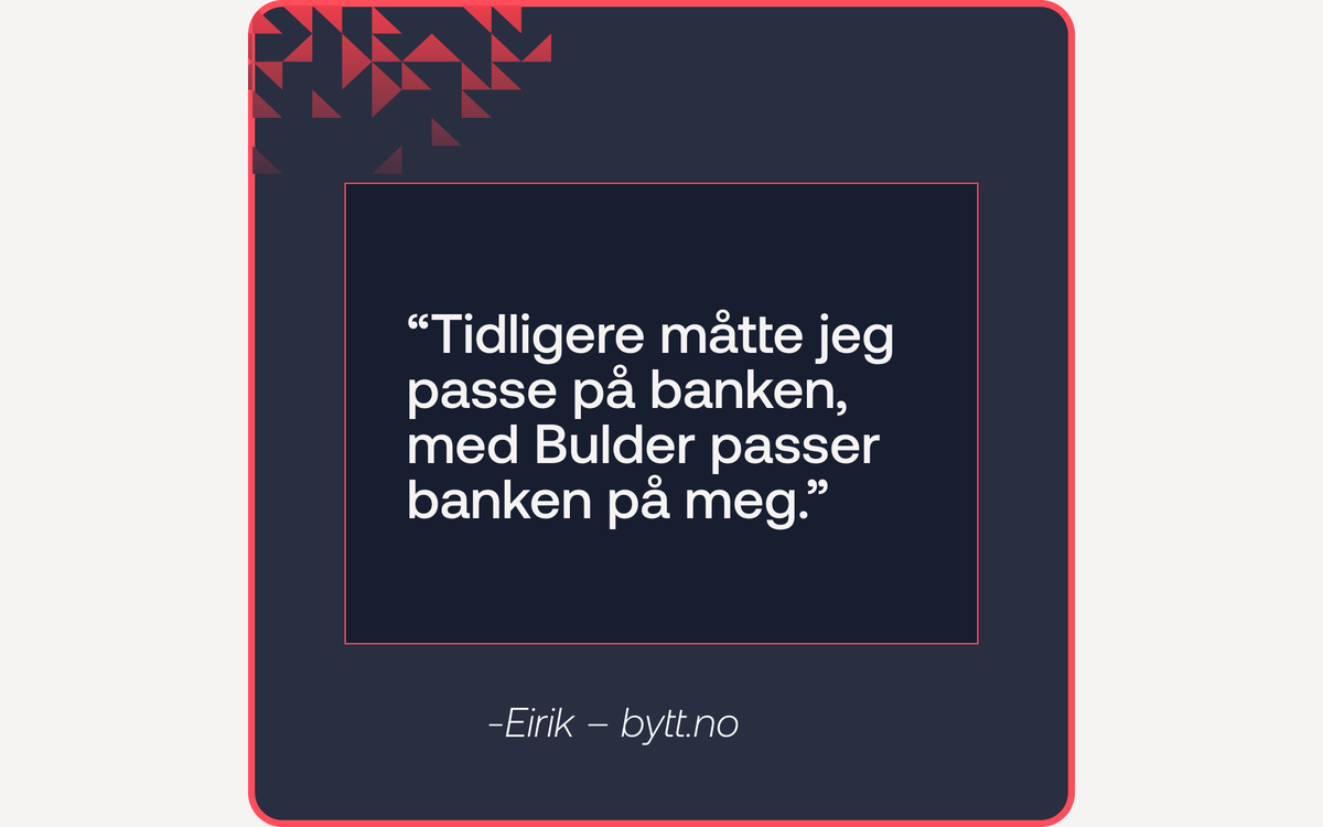 Tilbakemelding fra kunde på bytt.no