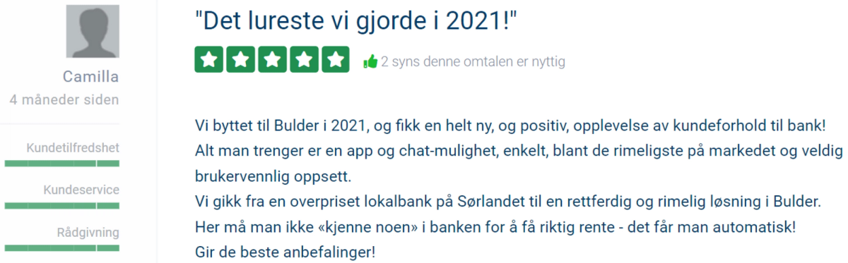 Bilde av kundetilbakemelding