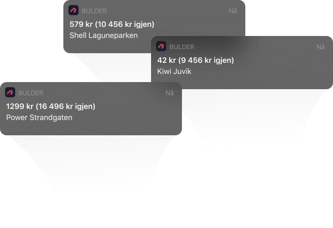 Bilde av notifikasjon fra app på bruk