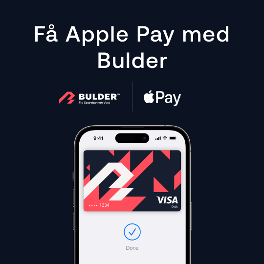 Få Apple Pay med Bulder