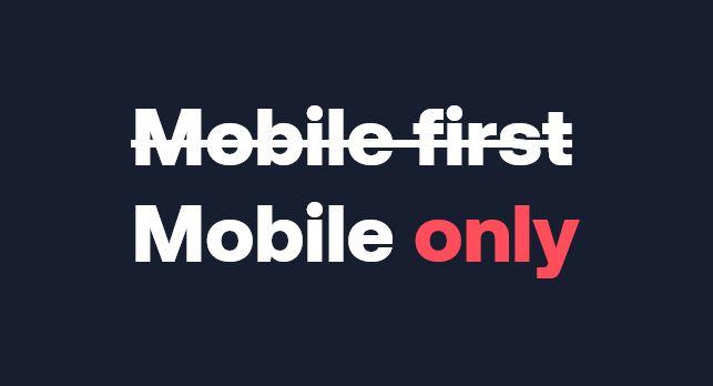 Bilde med tekst av "Mobile only"