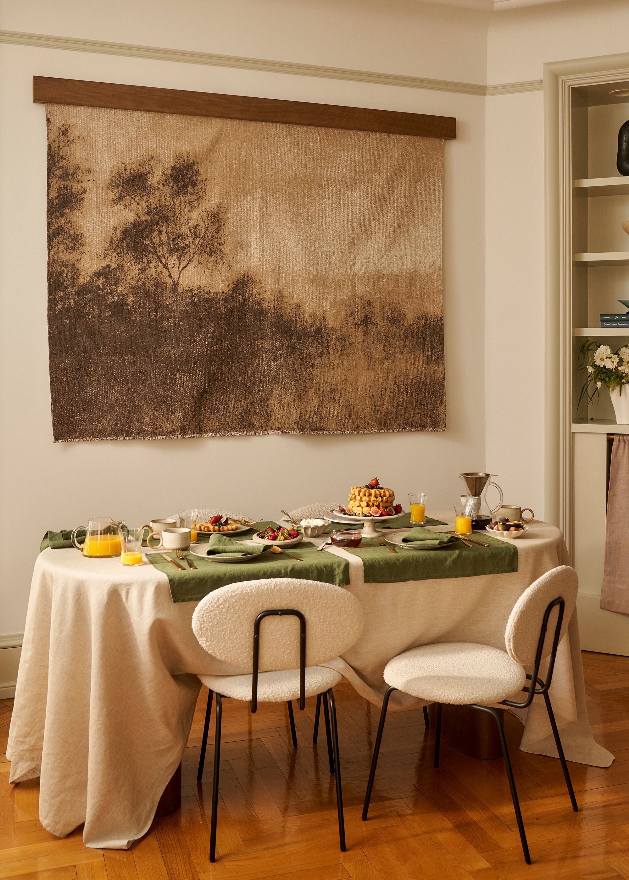 Oatmeal 100% French Flax Linen Tablecloth