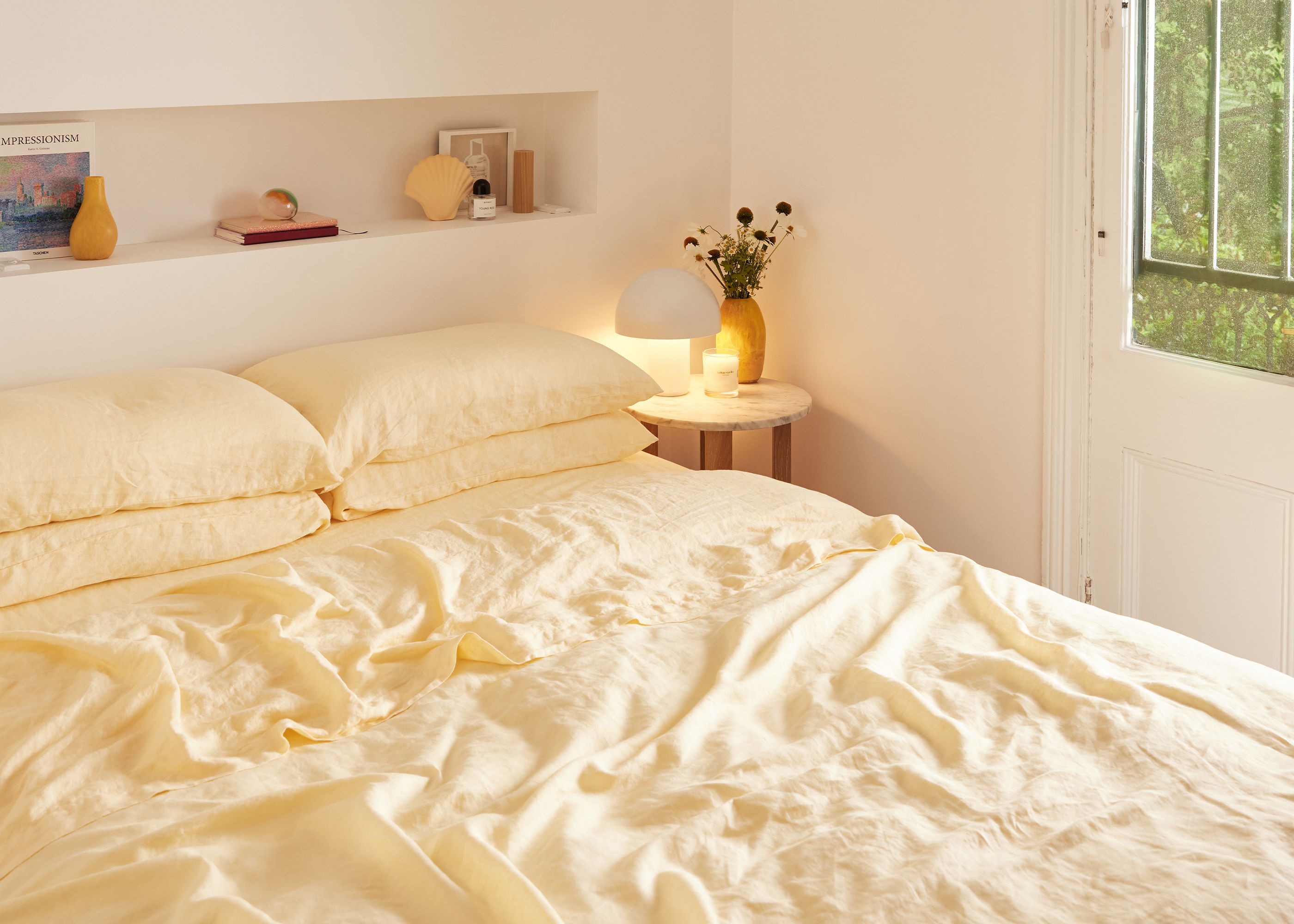 Limoncello linen bedding