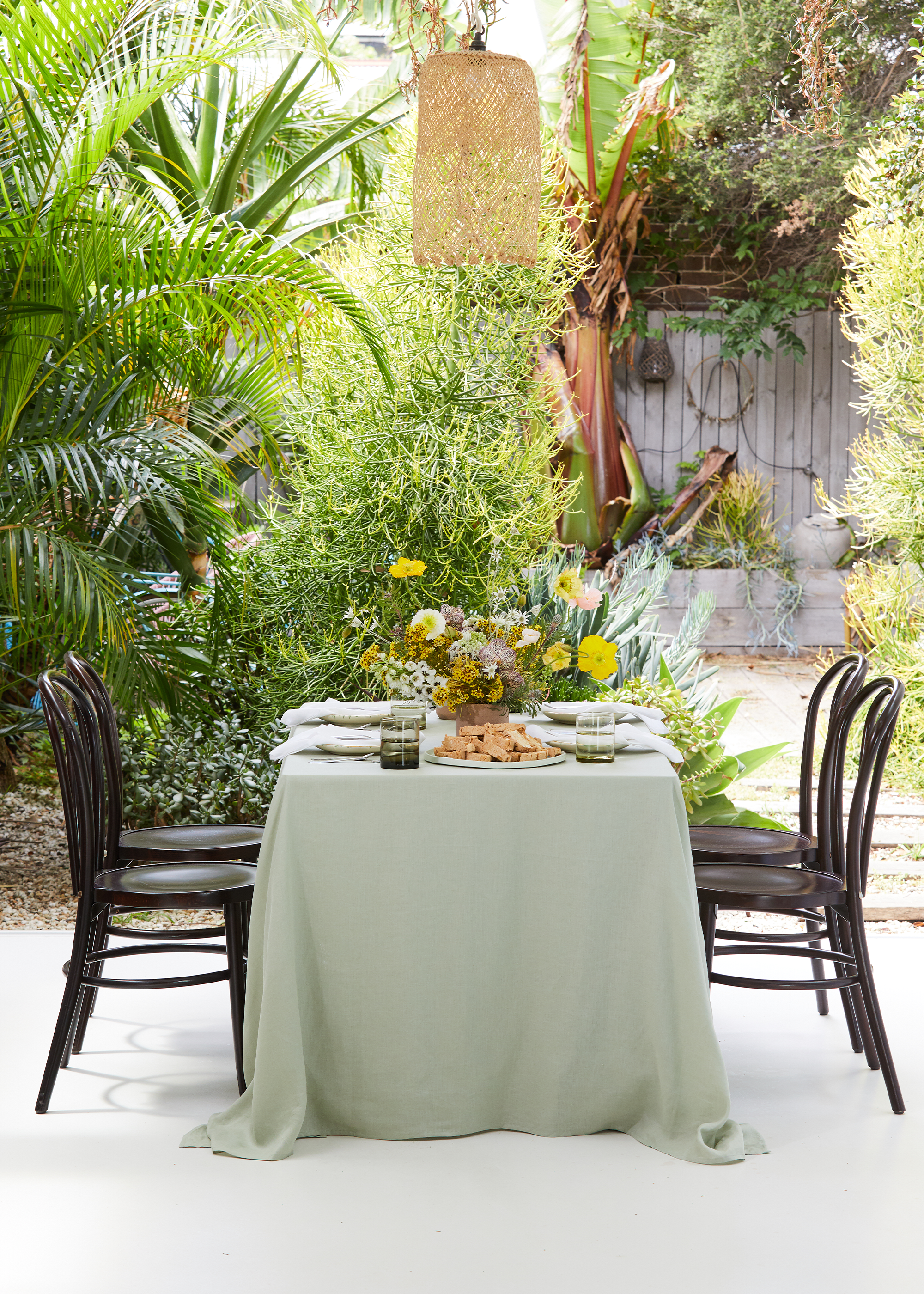 Sage 100% French Flax Linen Tablecloth