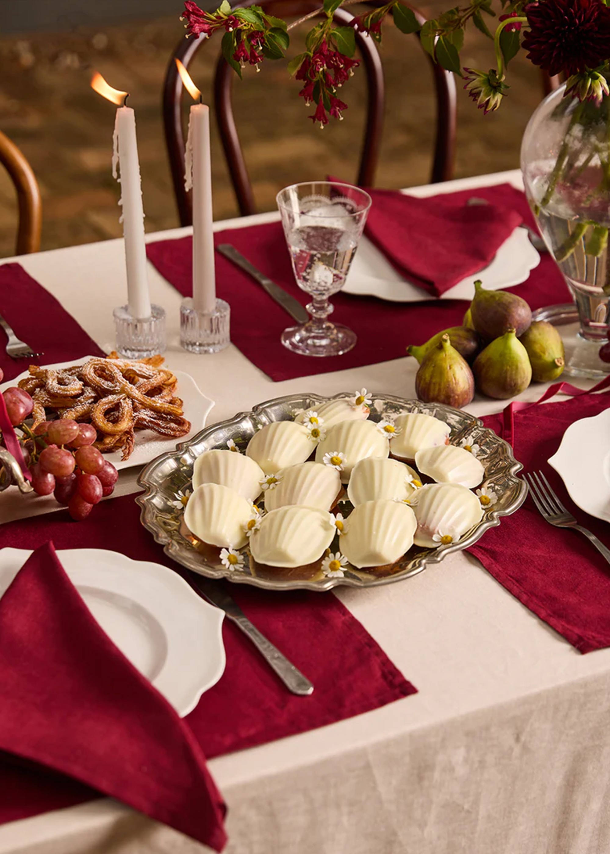 Crème French Flax Linen Tablecloth