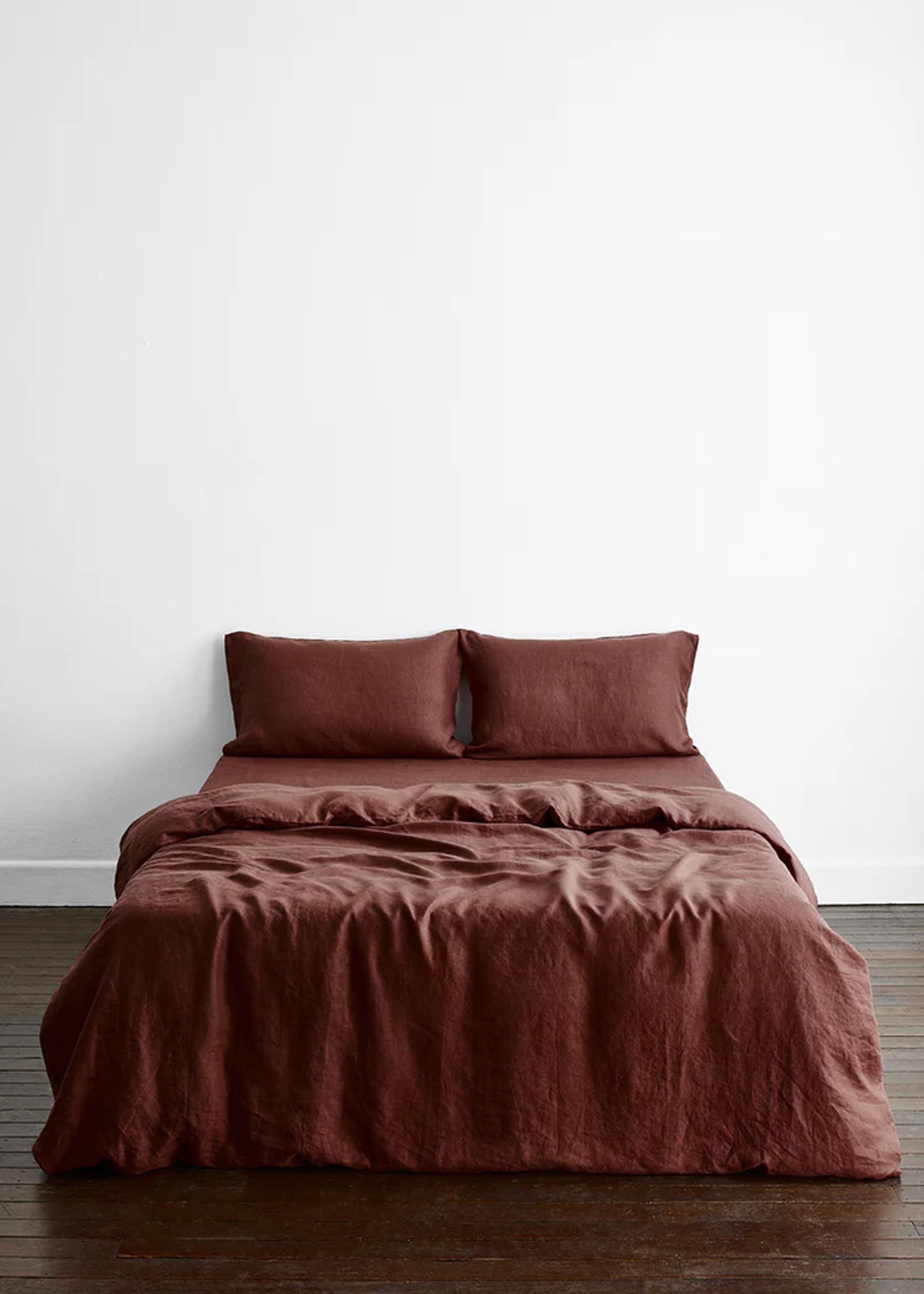 Cacao 100% French Flax Linen Bedding Set