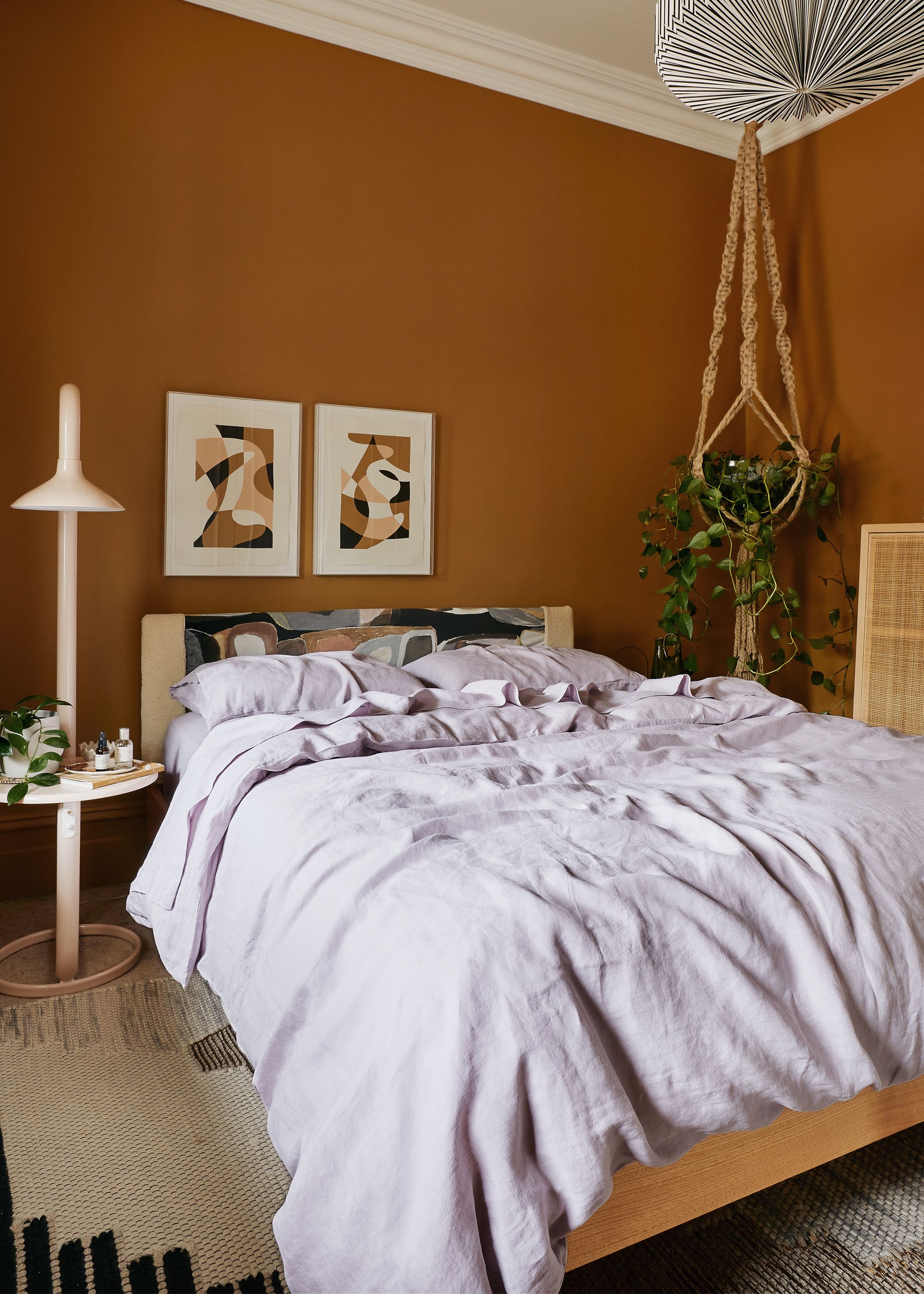 lilac linen bedroom ideas