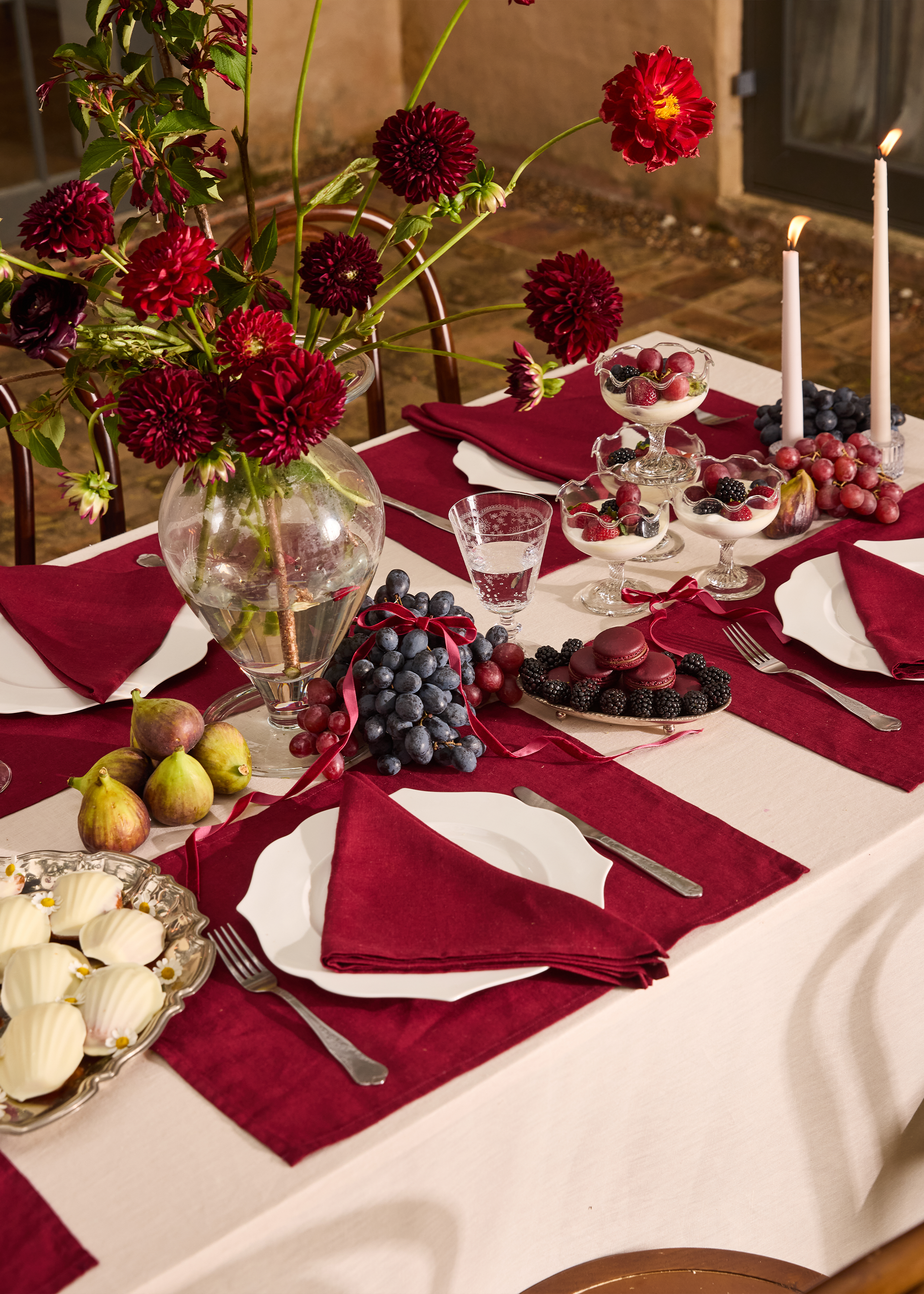 Crème French Flax Linen Tablecloth