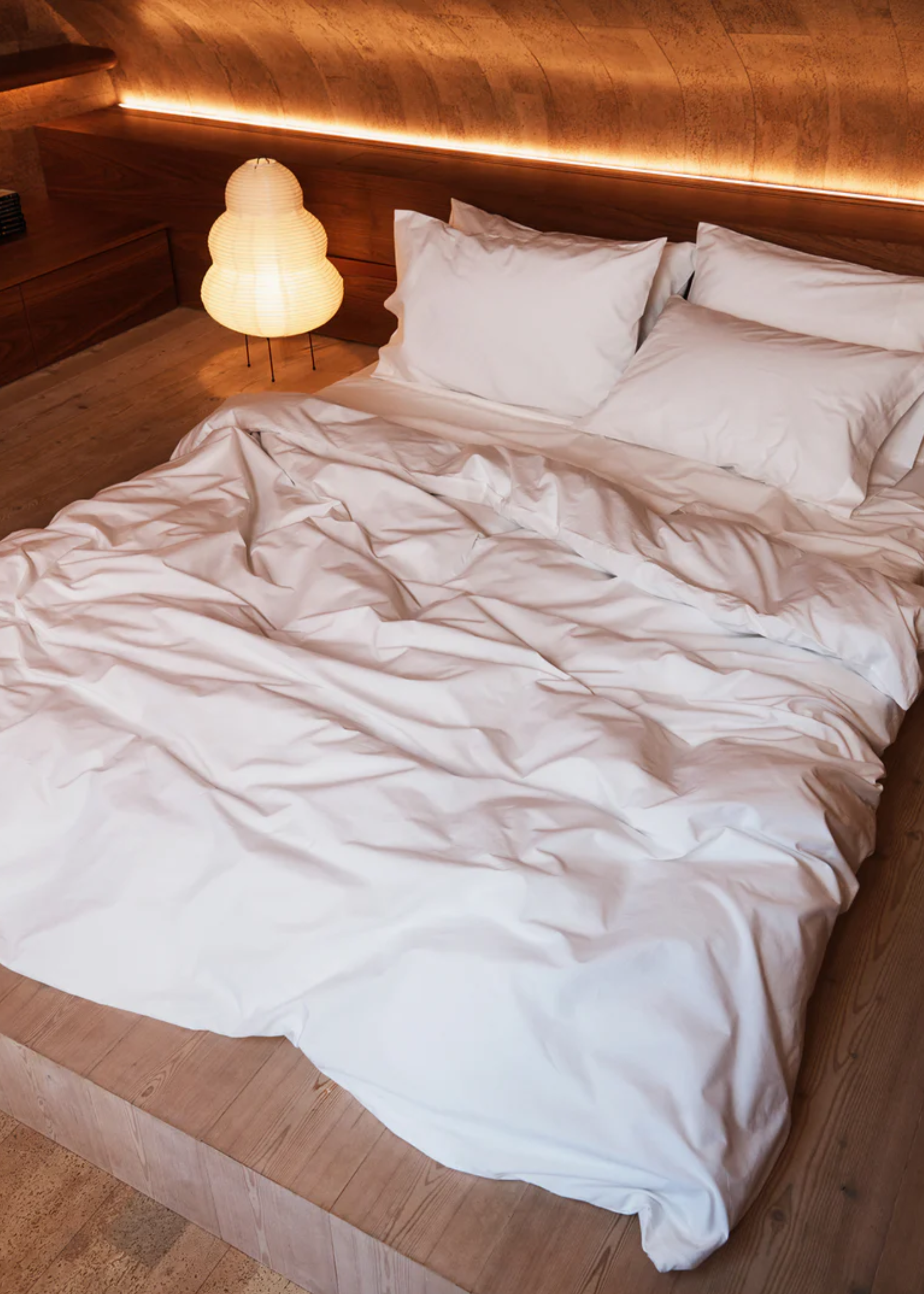 Crisp White Organic Cotton Percale Bedding Bundle