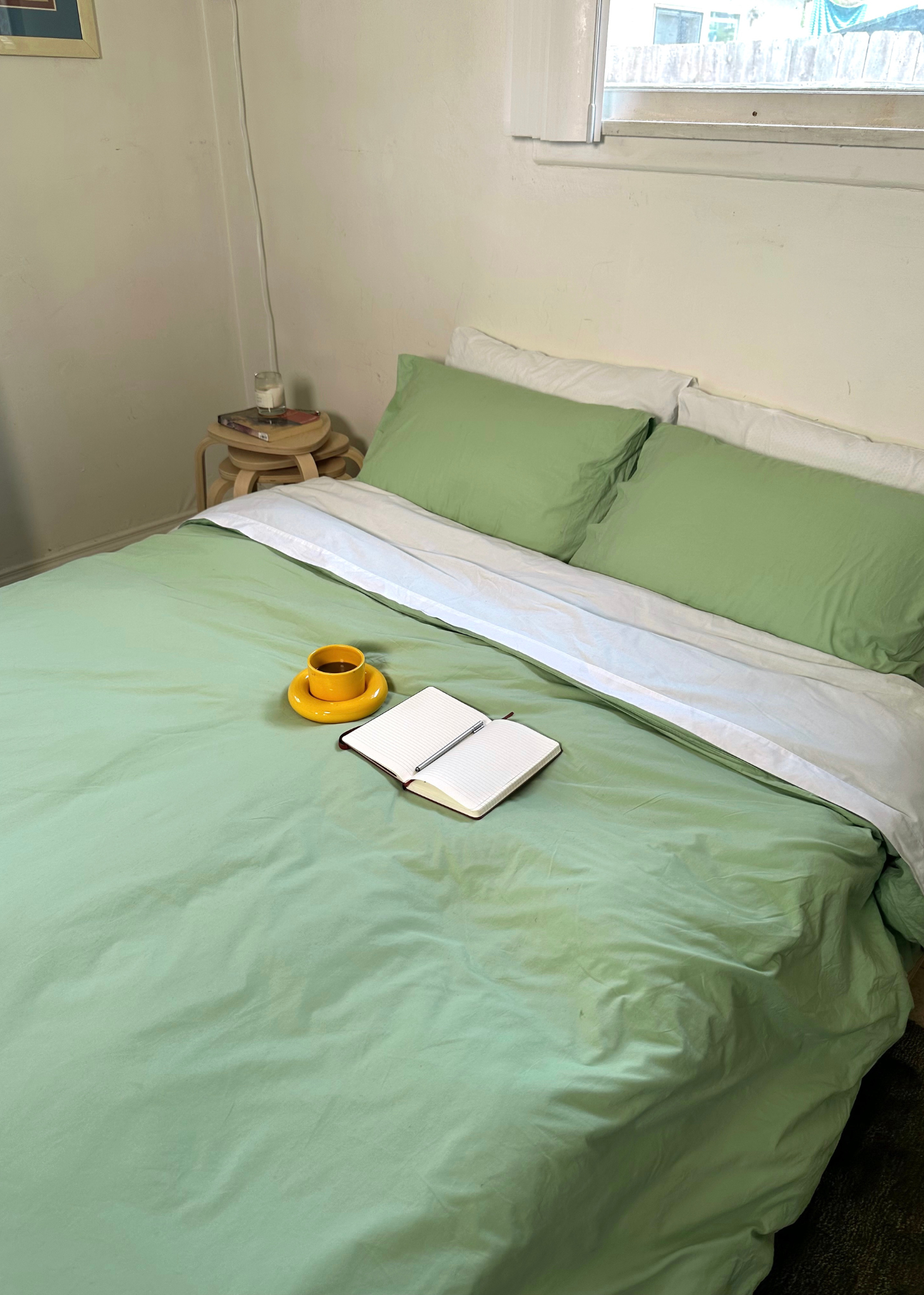 Apple Organic Cotton Percale Duvet Cover