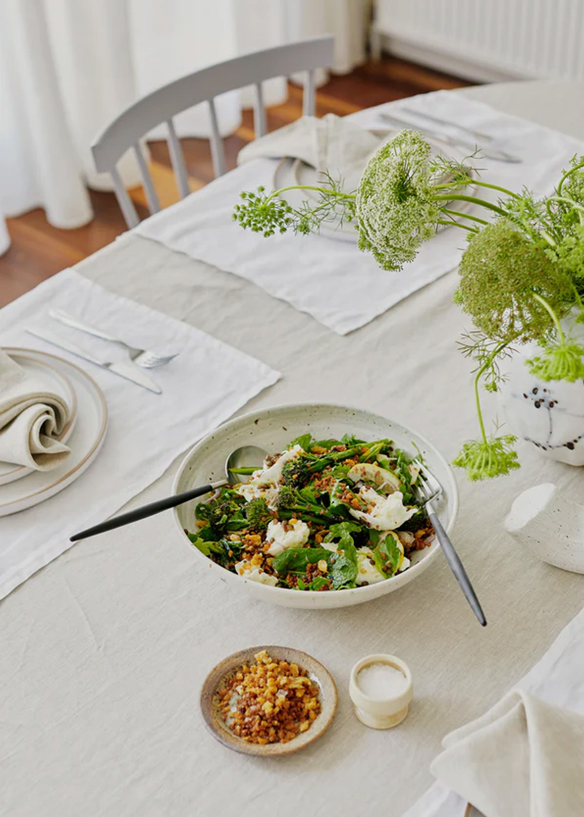 Oatmeal 100% French Flax Linen Tablecloth