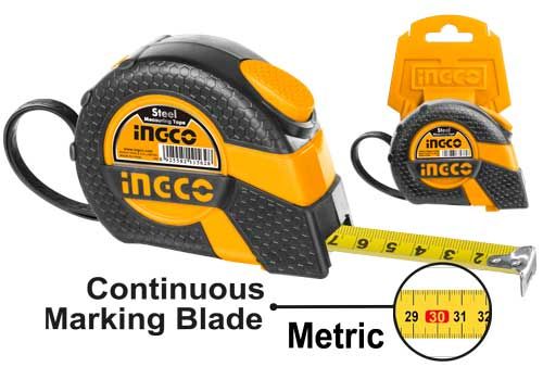 Mètre ruban acier INGCO 8 m x 25 mm