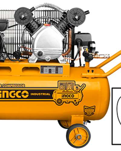 Compresseur d'air INGCO 50 L — 1,5 kW (2 CV), courroie