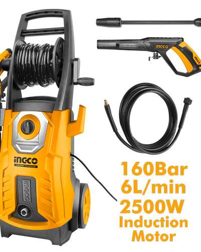 Nettoyeur haute pression INGCO 2500 W — 160 bar, moteur induction