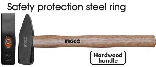 Marteau de mécanicien INGCO 1 kg — manche bois