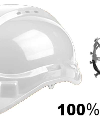 Casque de chantier INGCO blanc