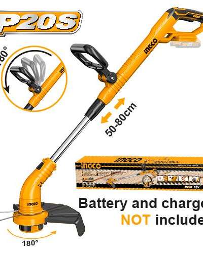 Coupe-bordure sans fil INGCO 20V — sans batterie ni chargeur