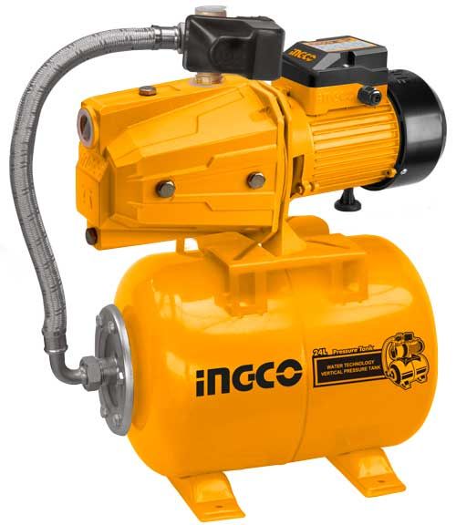 Groupe surpresseur automatique INGCO 750 W avec réservoir 24 L