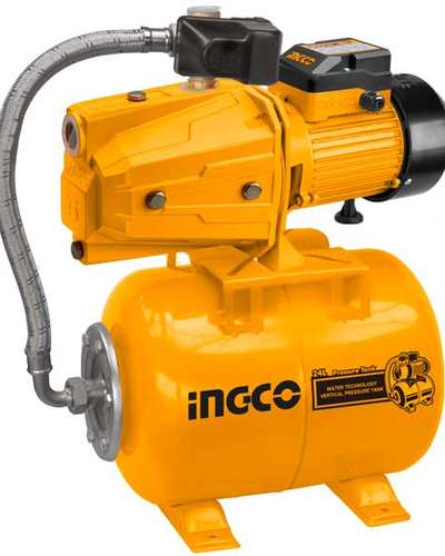Groupe surpresseur automatique INGCO 750 W avec réservoir 24 L