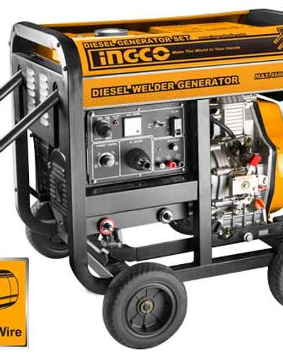 Groupe électrogène diesel soudeur INGCO 4.6 kW / 180 A