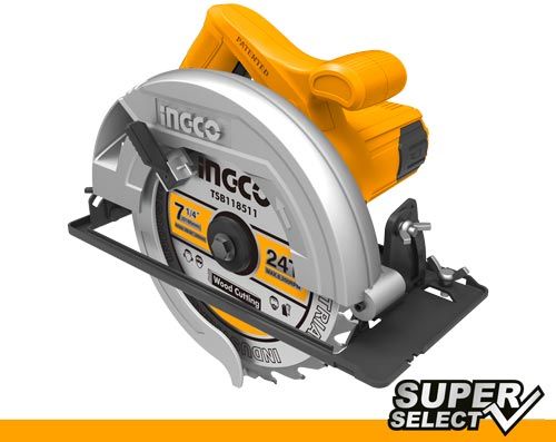 Scie circulaire INGCO 185 mm — 1400 W