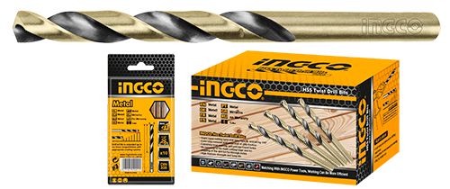 Foret à métaux HSS INGCO — Ø 10 mm (lot de 5)