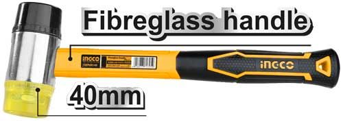 Maillet caoutchouc et plastique INGCO — tête 40 mm
