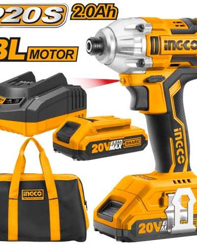 Visseuse à chocs sans fil INGCO 20V brushless — 170 Nm, 2 vitesses