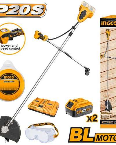 Débroussailleuse sans fil INGCO 40V brushless — batteries incluses