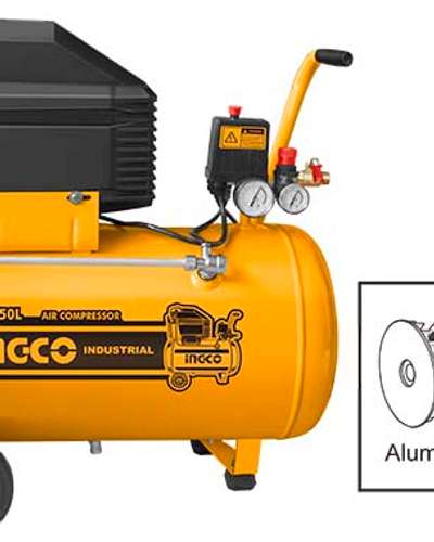 Compresseur d'air INGCO 50 L — 1,8 kW (2,5 CV), entraînement direct