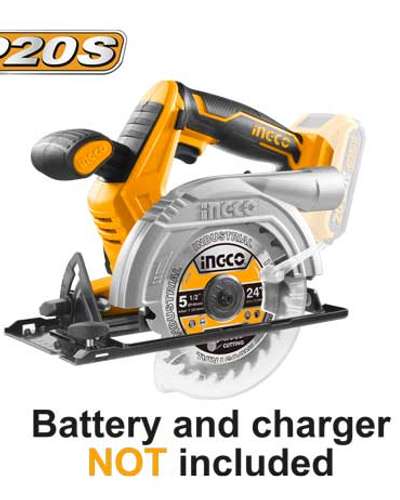 Scie circulaire sans fil INGCO 140 mm — 20V