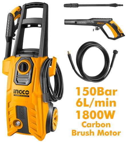 Nettoyeur haute pression INGCO 1800 W — 150 bar