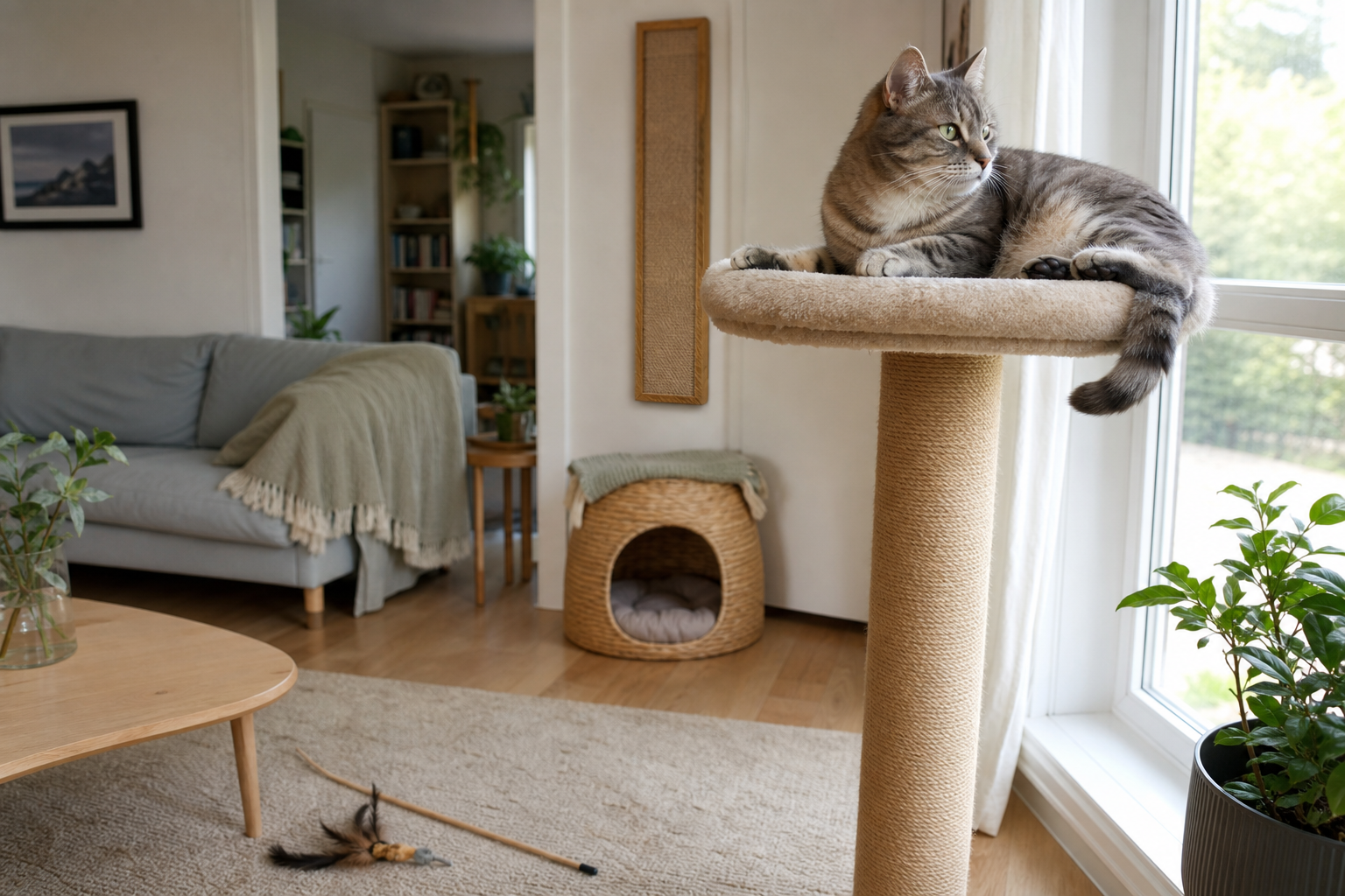 Katt i vinduet