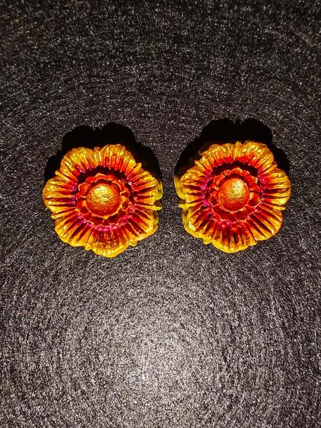 Golden Bloom Designer Studs