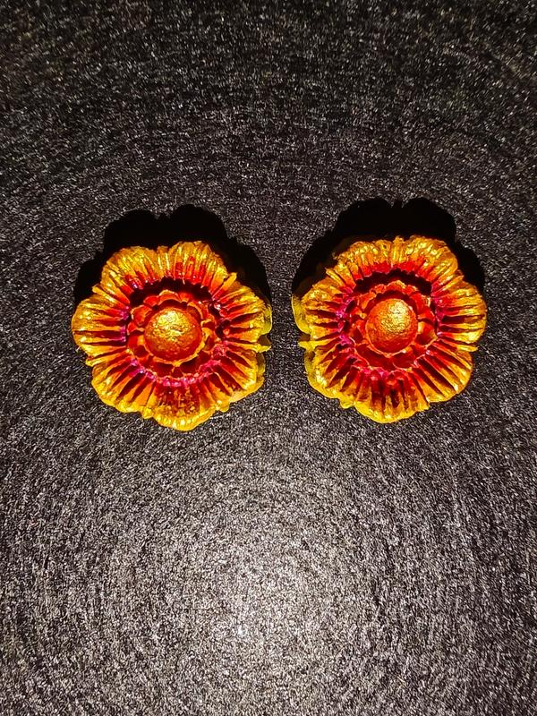 Golden Bloom Designer Studs
