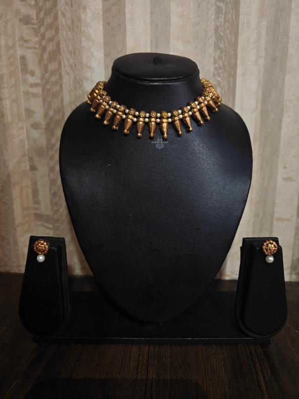 Replica of Traditional Mullamottu Necklace Set