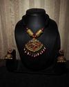 Narasimha Avatara Handcrafted Terracotta Jewellery Set 1