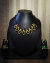 Green Stone Mangalsutra Model Necklace Set 1