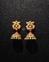 Grand Gold Coin long Haram Set - Ethnic Bridal Goddess Pendant & Earrings 2