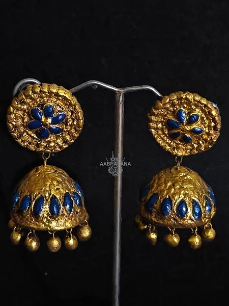 Neel-Kamal Blue Petal Jhumki