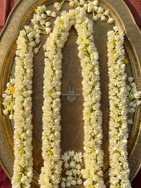 Handmade Artificial Jasmine type II(പിച്ചിപ്പൂവ് )- 12Inch