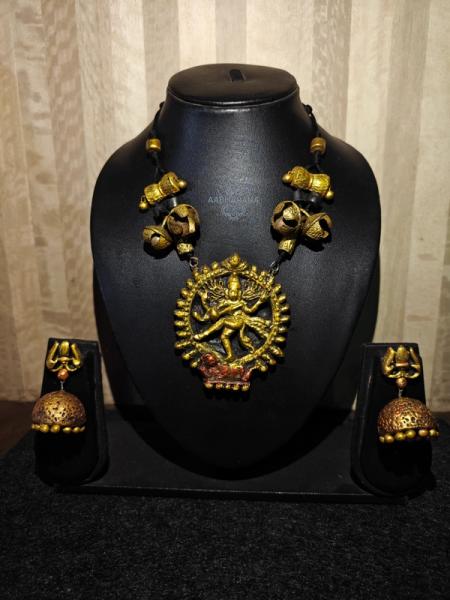 Nataraja Dancing Shiv Ghungroos Jewelry Set