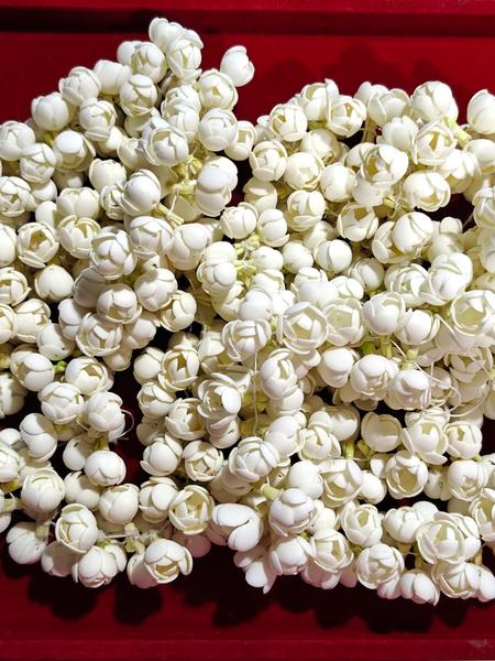 Artificial Jasmine flowers(മുല്ലപ്പൂമാല)