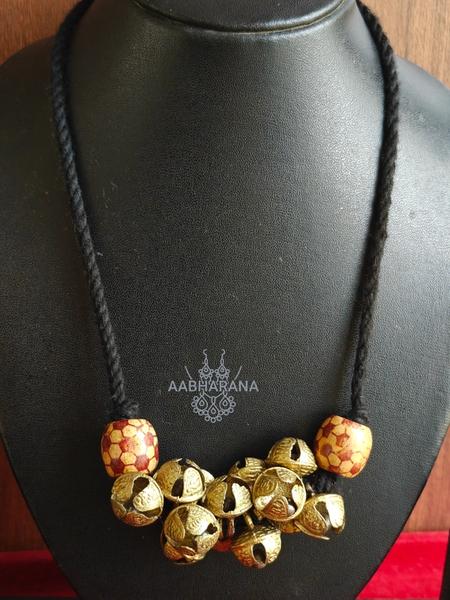 Handmade brass Ghunguroo bell Necklace