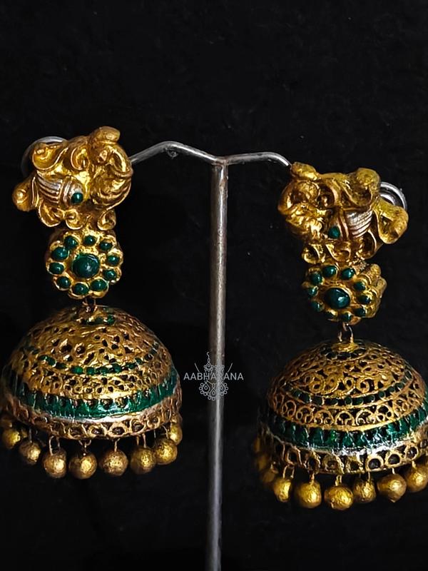 Royal Peacock Majesty Jhumki