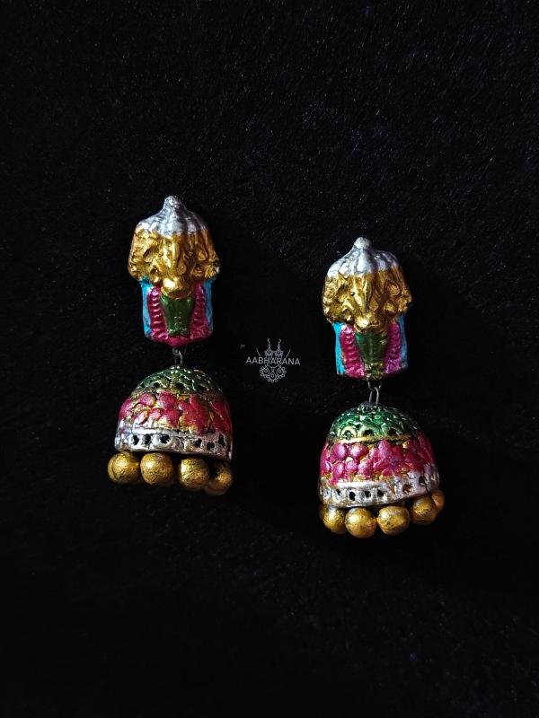 Rajasi Ganesha Handcrafted Jumka