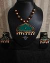 Teal & Antique Gold Handmade Jewellery Set 1