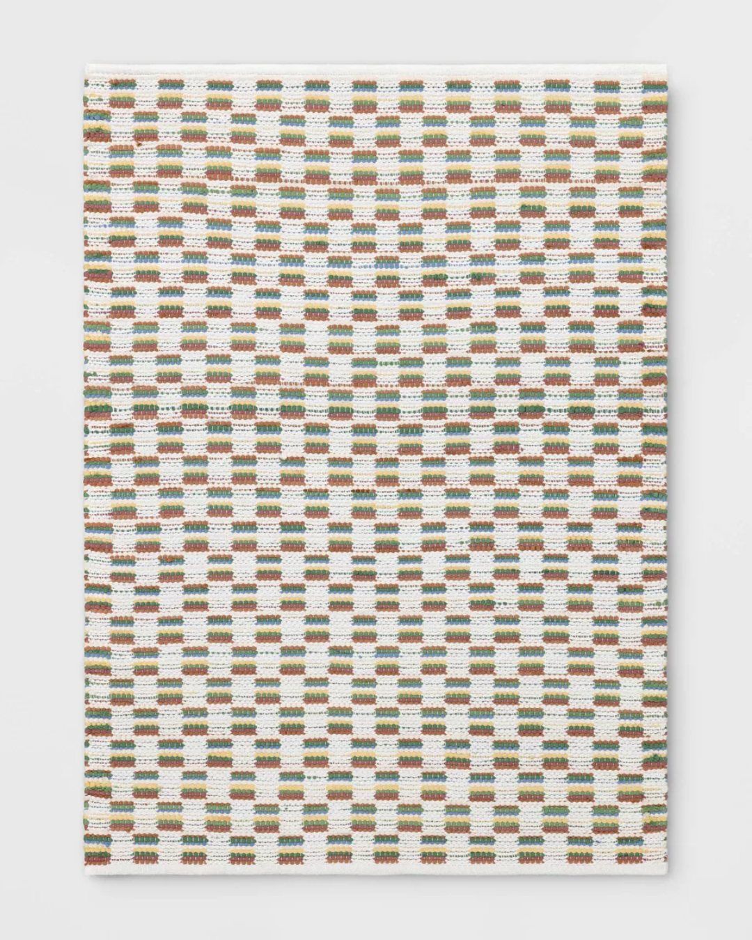 4'x5'6" Checkered Chindi Handwoven Area Rug