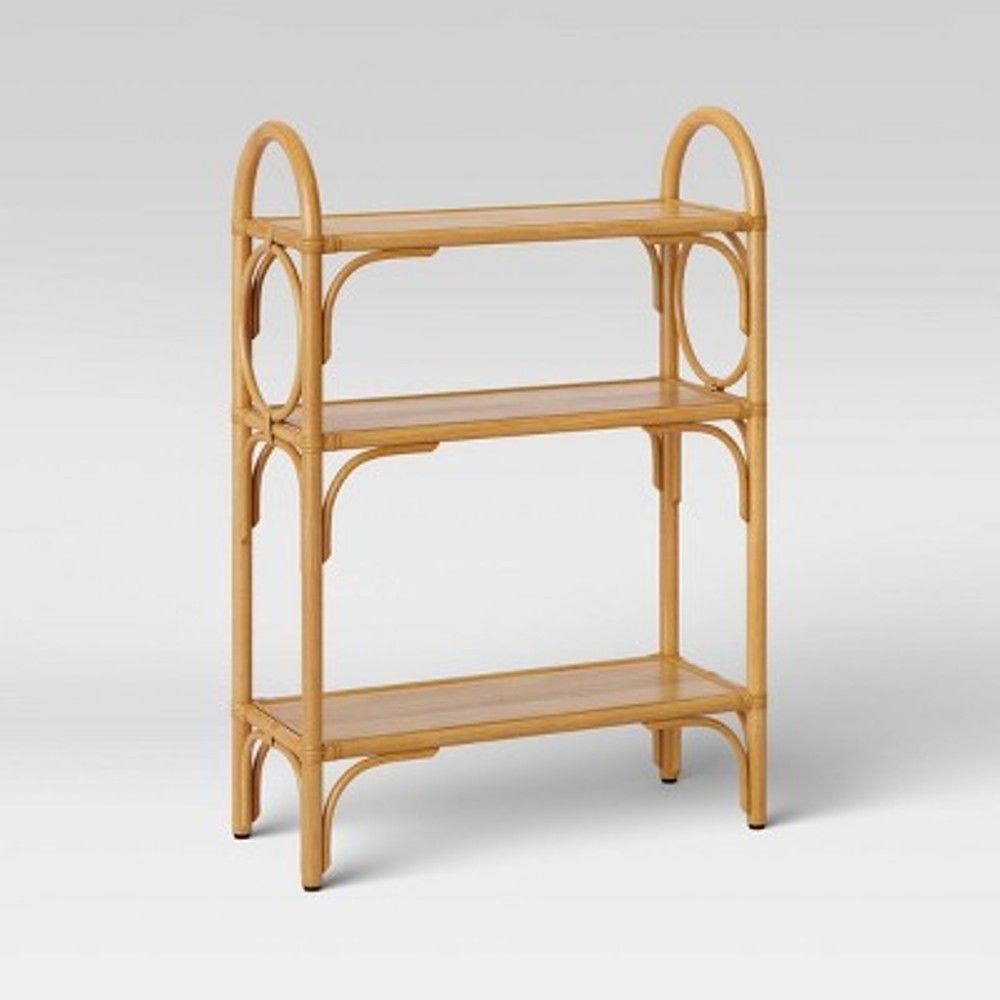 Rattan Free Standing Shelf Tan - Threshold