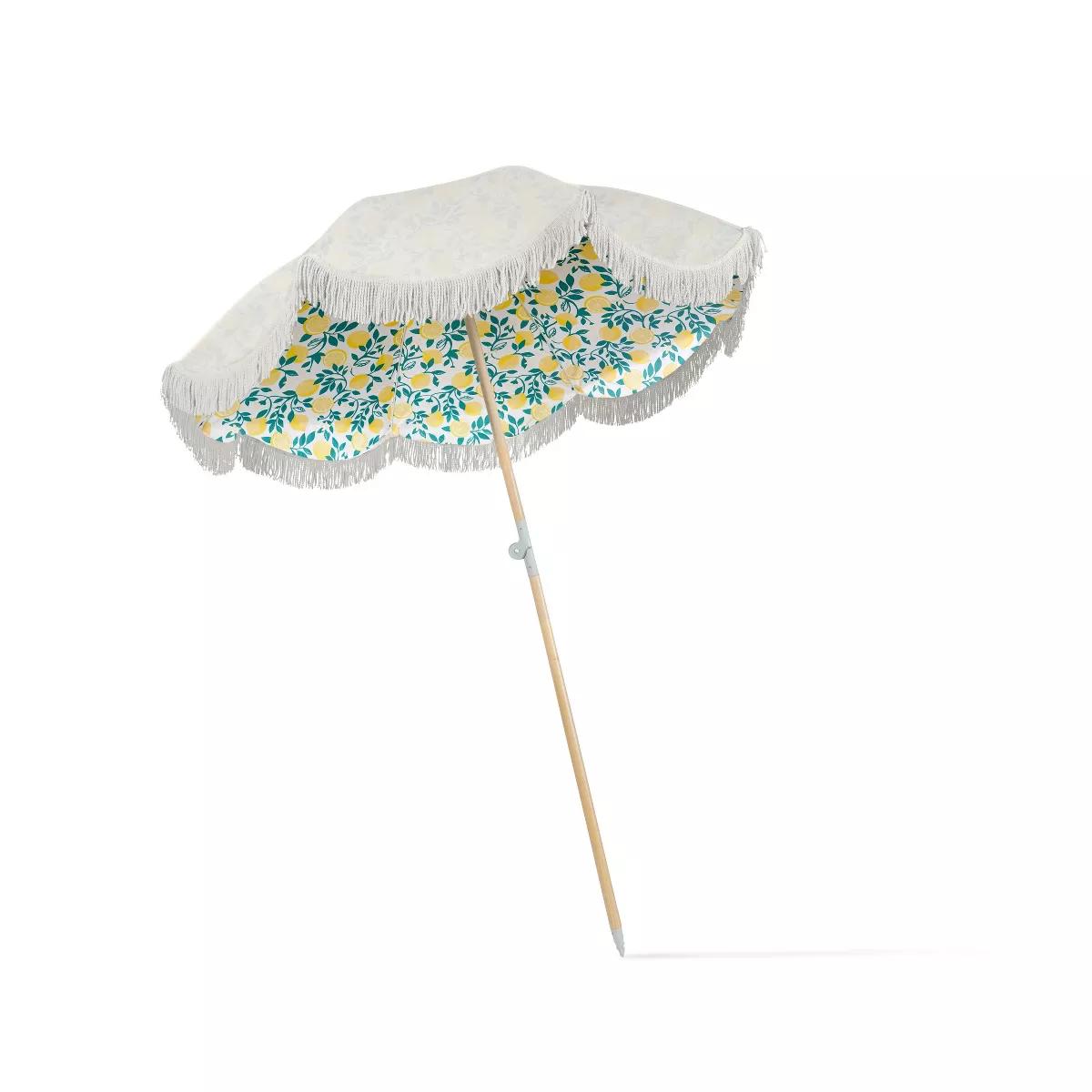 MINNIDIP Round Outdoor Patio Beach Umbrella - Limone